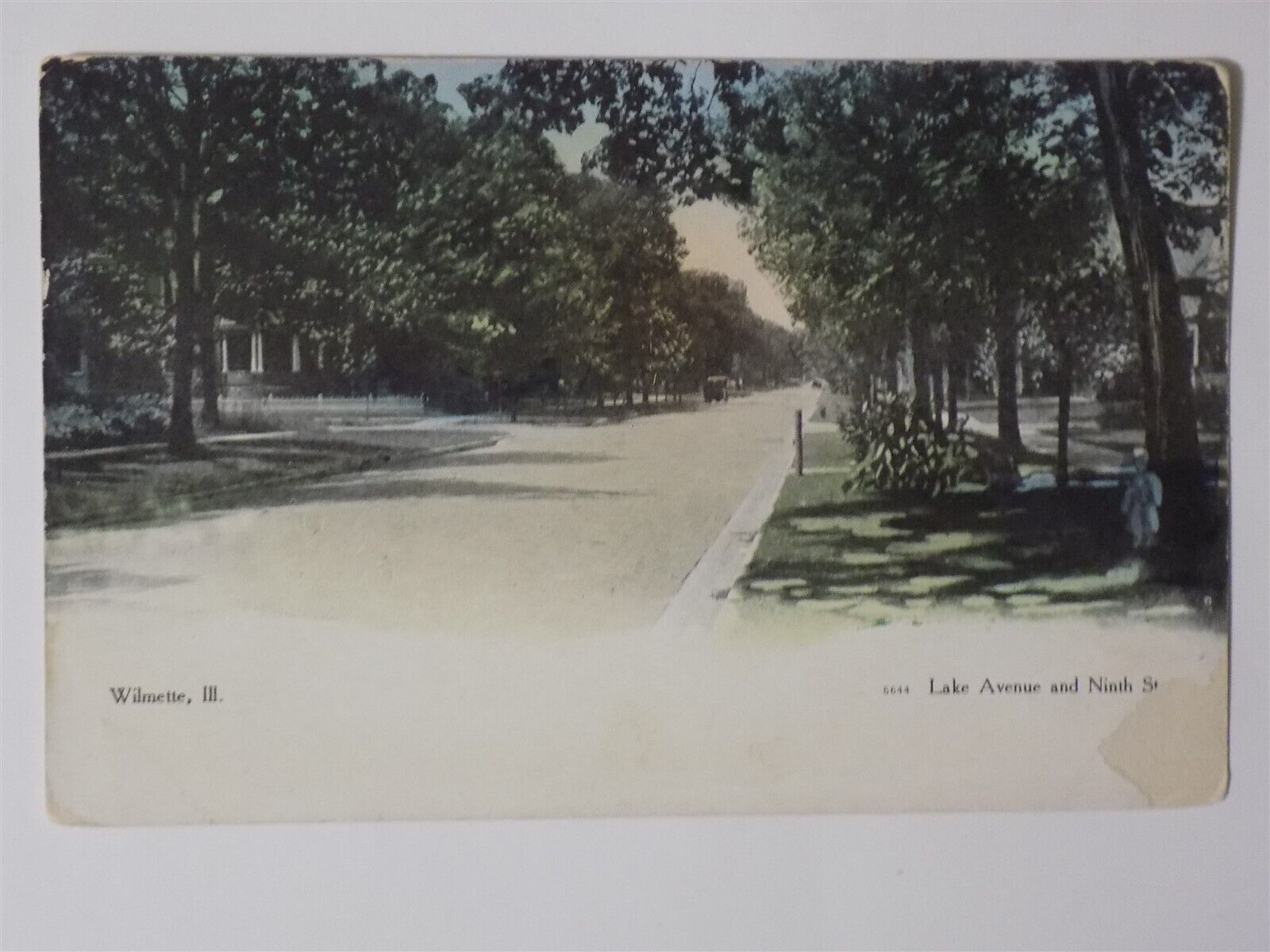 Wilmette, Illinois IL ~ Lake Avenue & Ninth Street 1900s UB L744