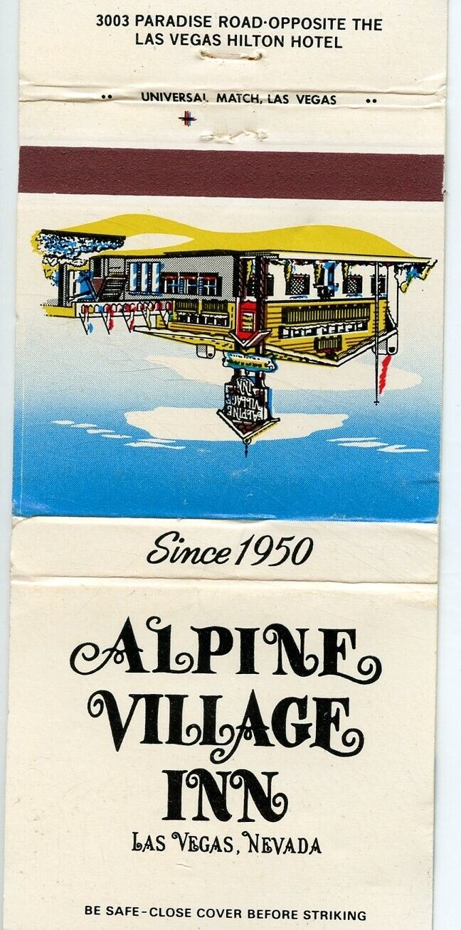 Alpine Village Inn, Las Vegas, Nevada Matchbook