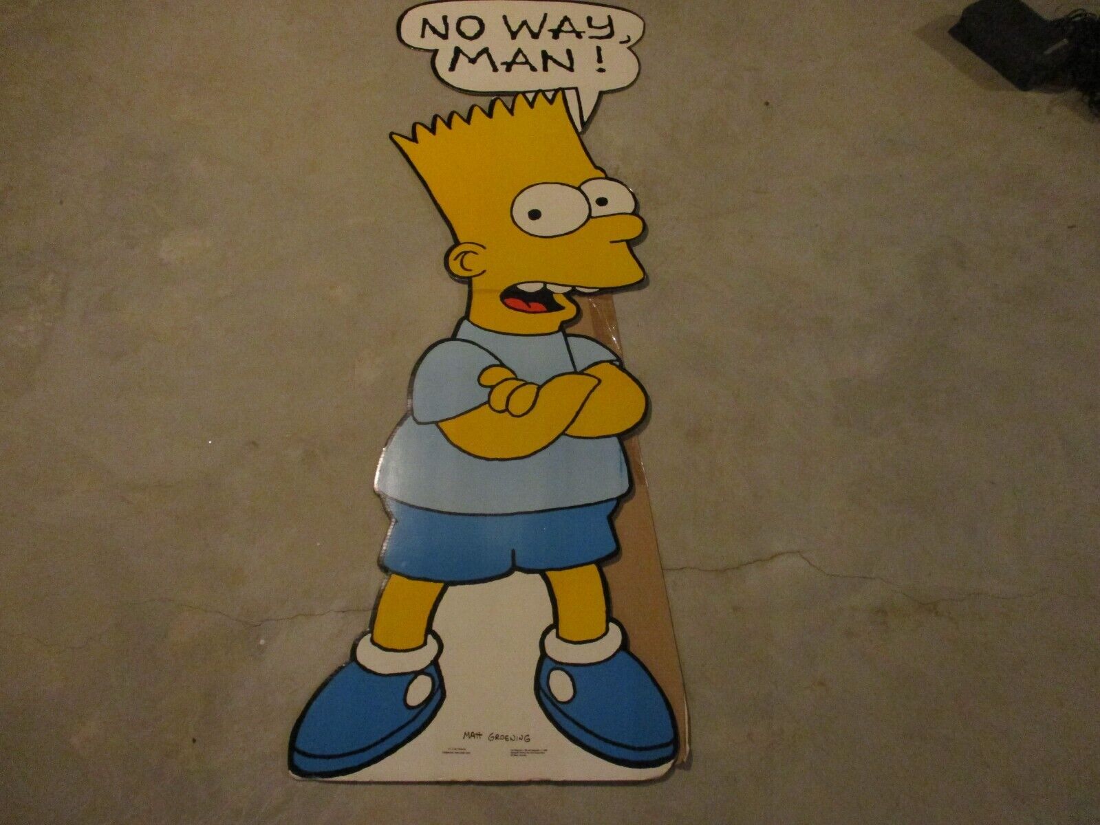Bart Simpson The Simpsons Original 1990 Promotional Store Display Standee