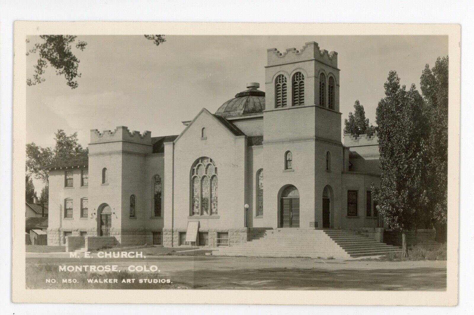 CO, Montrose. M. E. Church. Real Photo Postcard