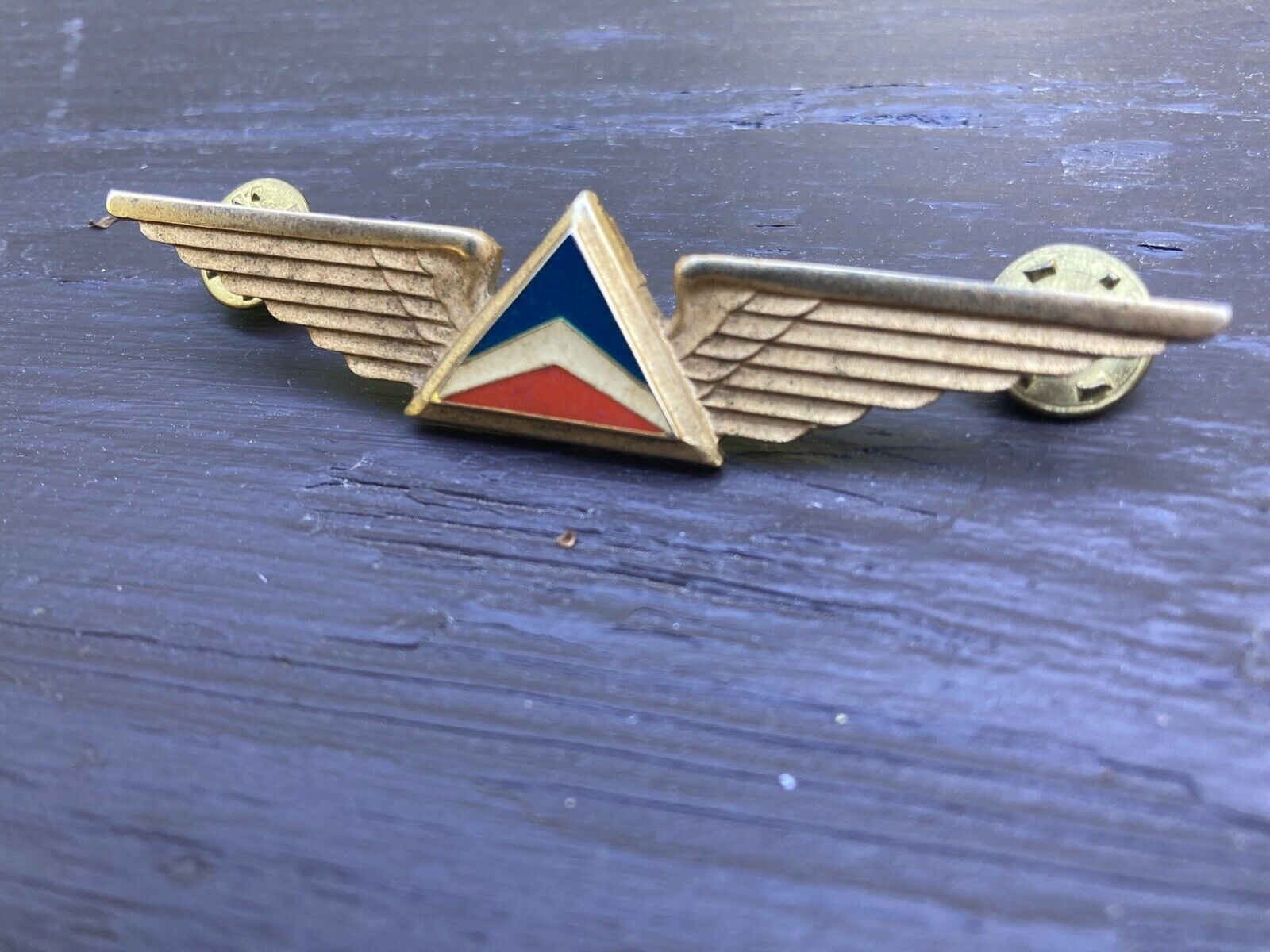 Vintage Delta Airlines Wings Pin Pilot Stewardess 1960s 3” Long