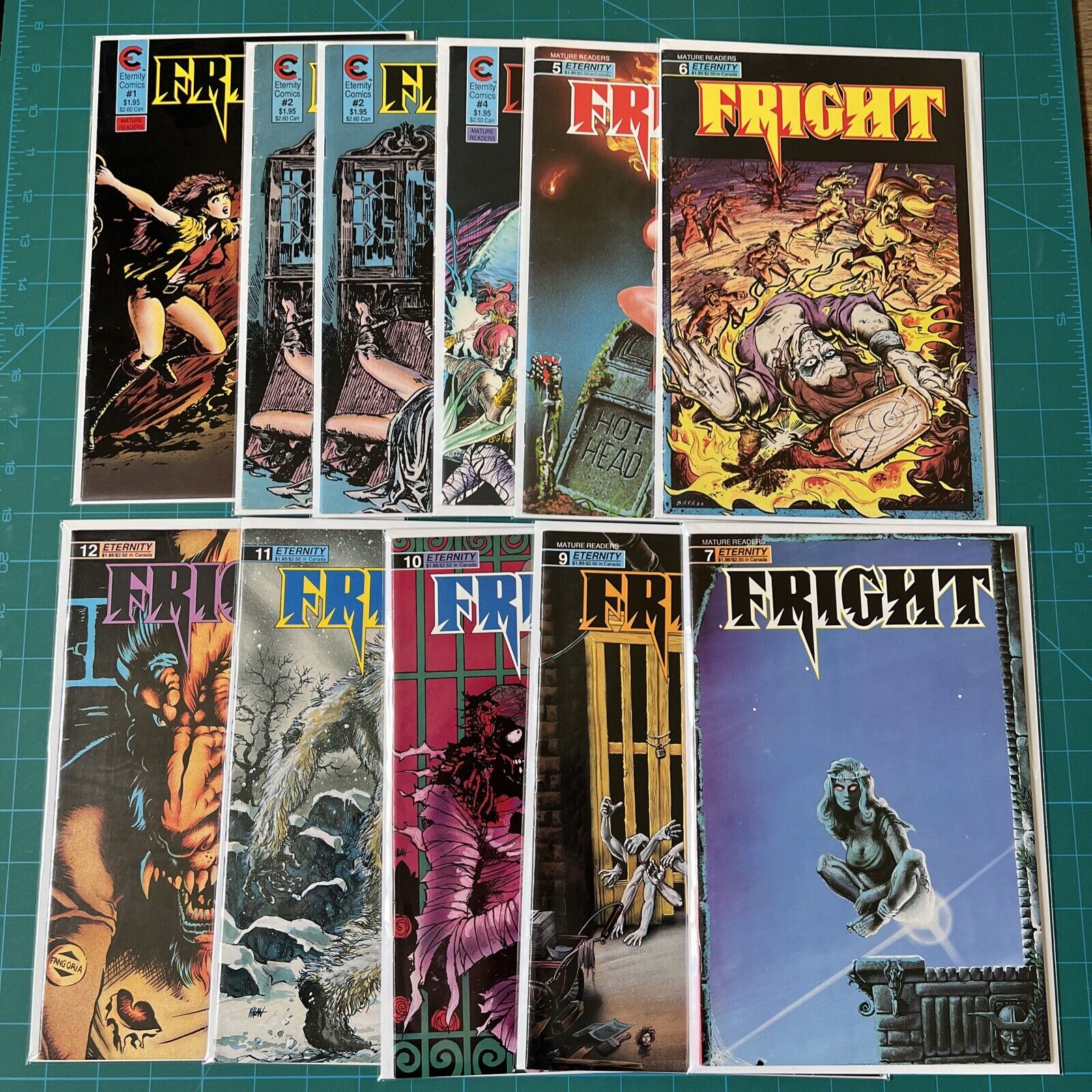 Fright (1988-1989)  1-12 | 11 Issue LOT RARE ETERNITY HORROR Comics F/VF/NM D5