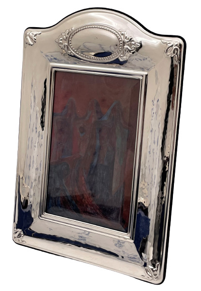 Del Conte Italian Sterling Silver Picture Frame with Cartouche Motif