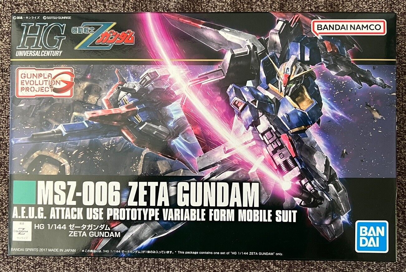 SHIPS IMMEDIATELY Bandai Z HGUC Zeta Gundam HG 1/144 Gunpla Evolution Project