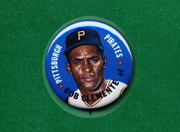 1967 STYLE Topps Baseball TEST Disc RP *PIN* Roberto CLEMENTE Pirates Pittsburgh