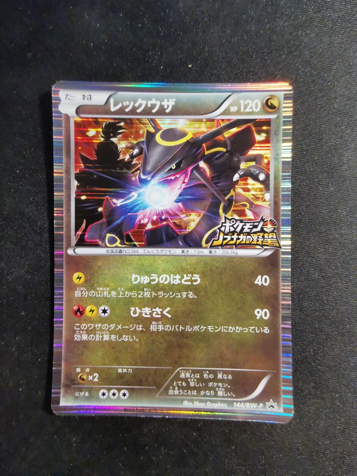Rayquaza 144/BW-P Holo Promo Japanese Pokemon Card