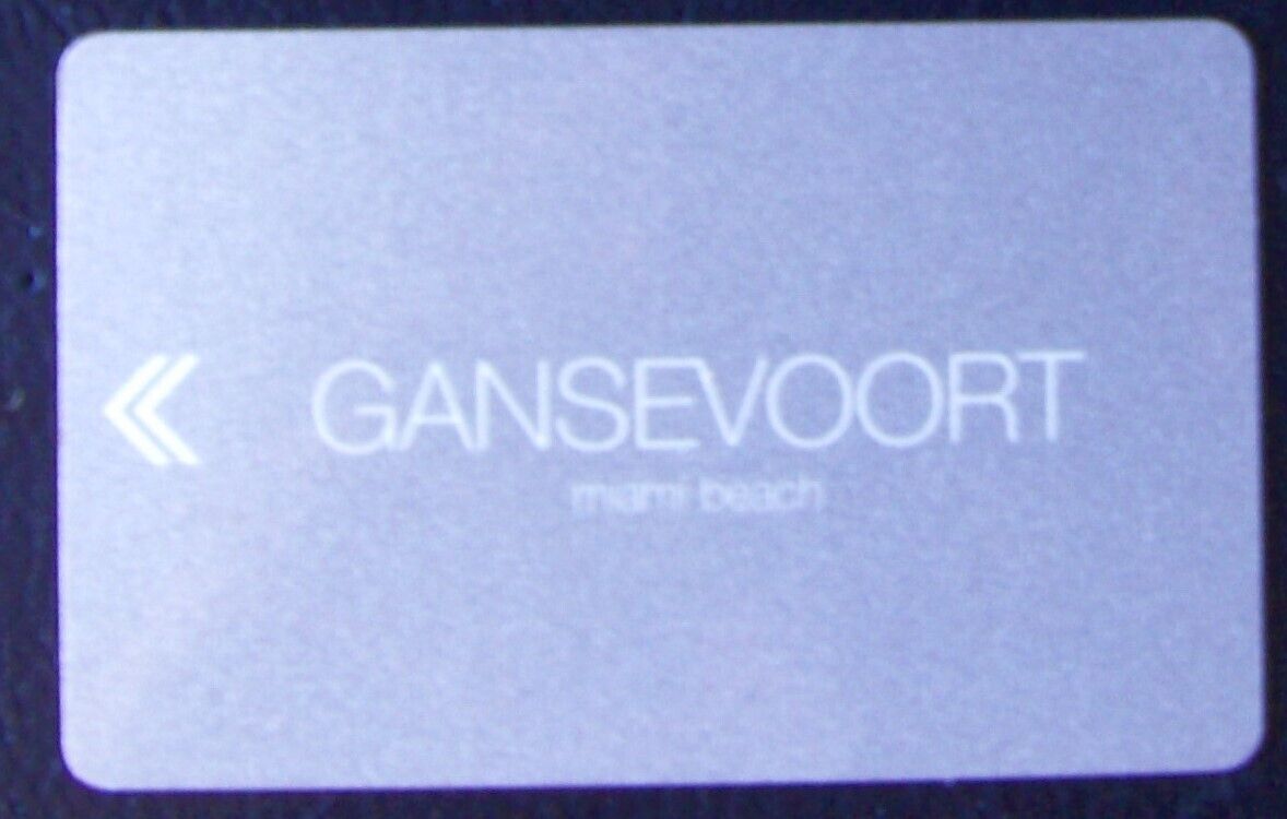 Electronic card key GANSEVOORT Hotel, Miami