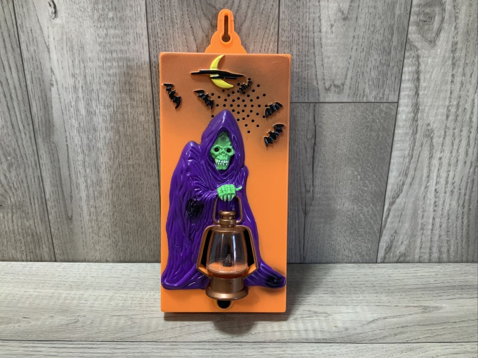 Vintage 1995 Halloween Grim Reaper Doorbell Decor Toy State Working