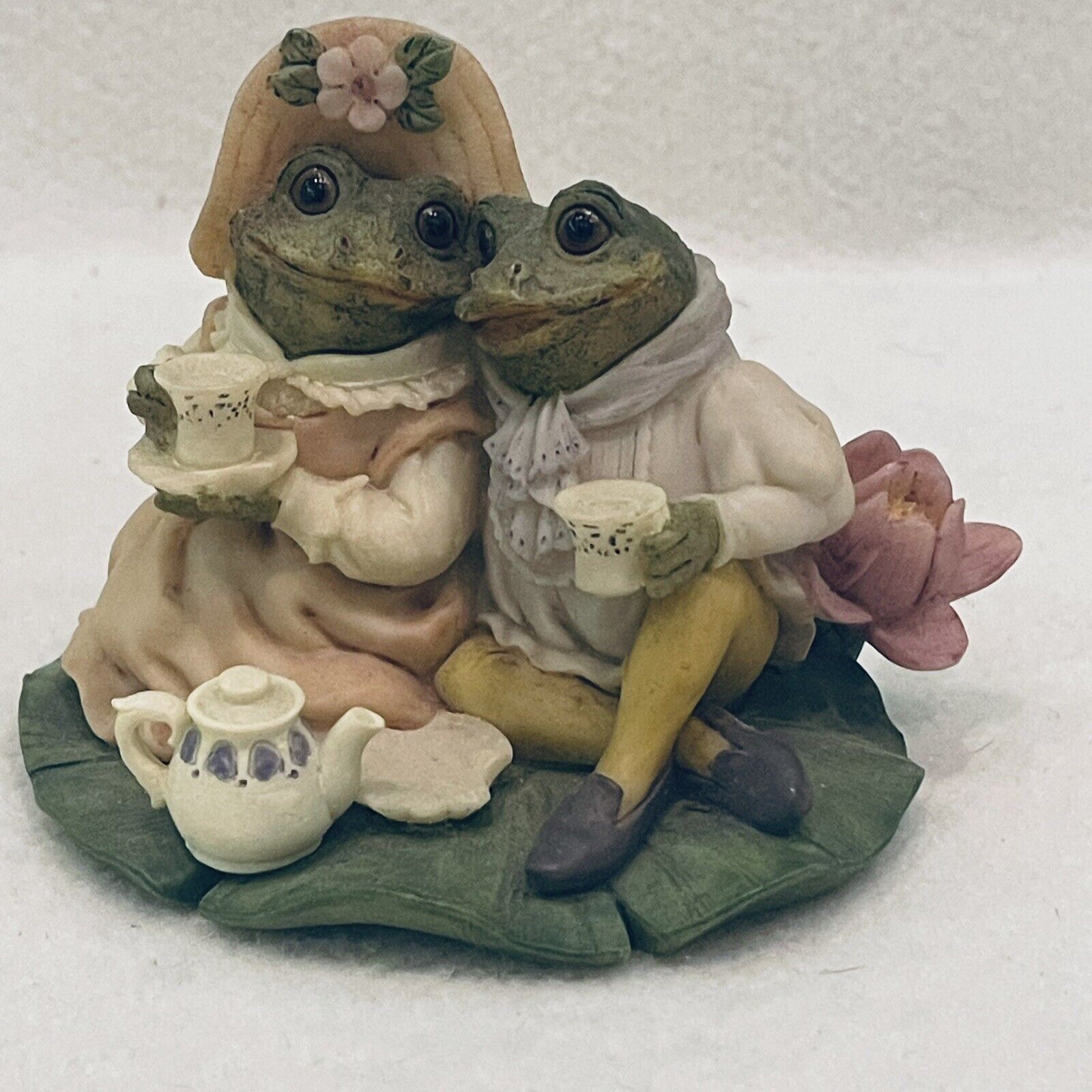 Frog Fantasy Tea For Two 1996 Westland Handcrafted Figurine