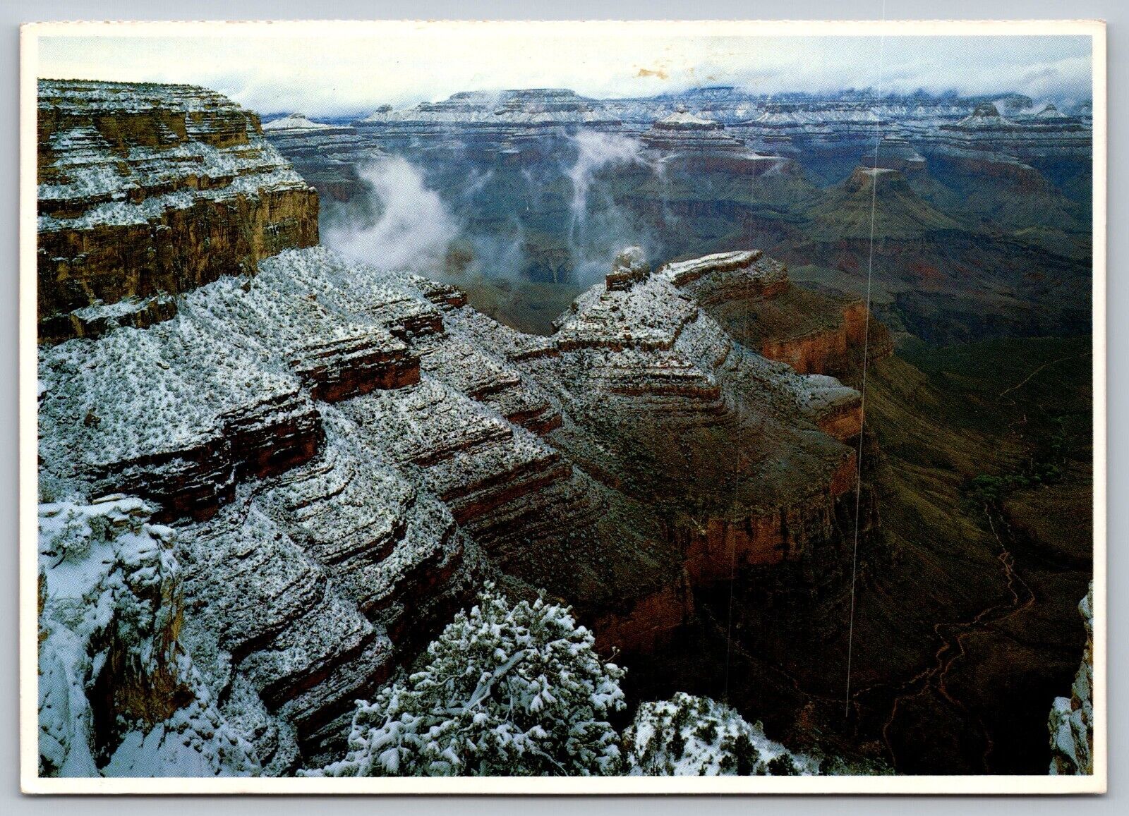 Grand Canyon National Park Winter Storm Continental Postcard
