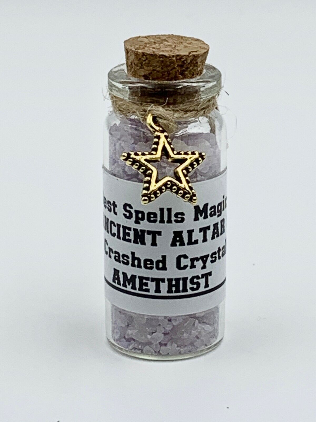 AMETHYST Ancient Altar Blessed Witches Salt &Crashed Crystals Best Spells Magick