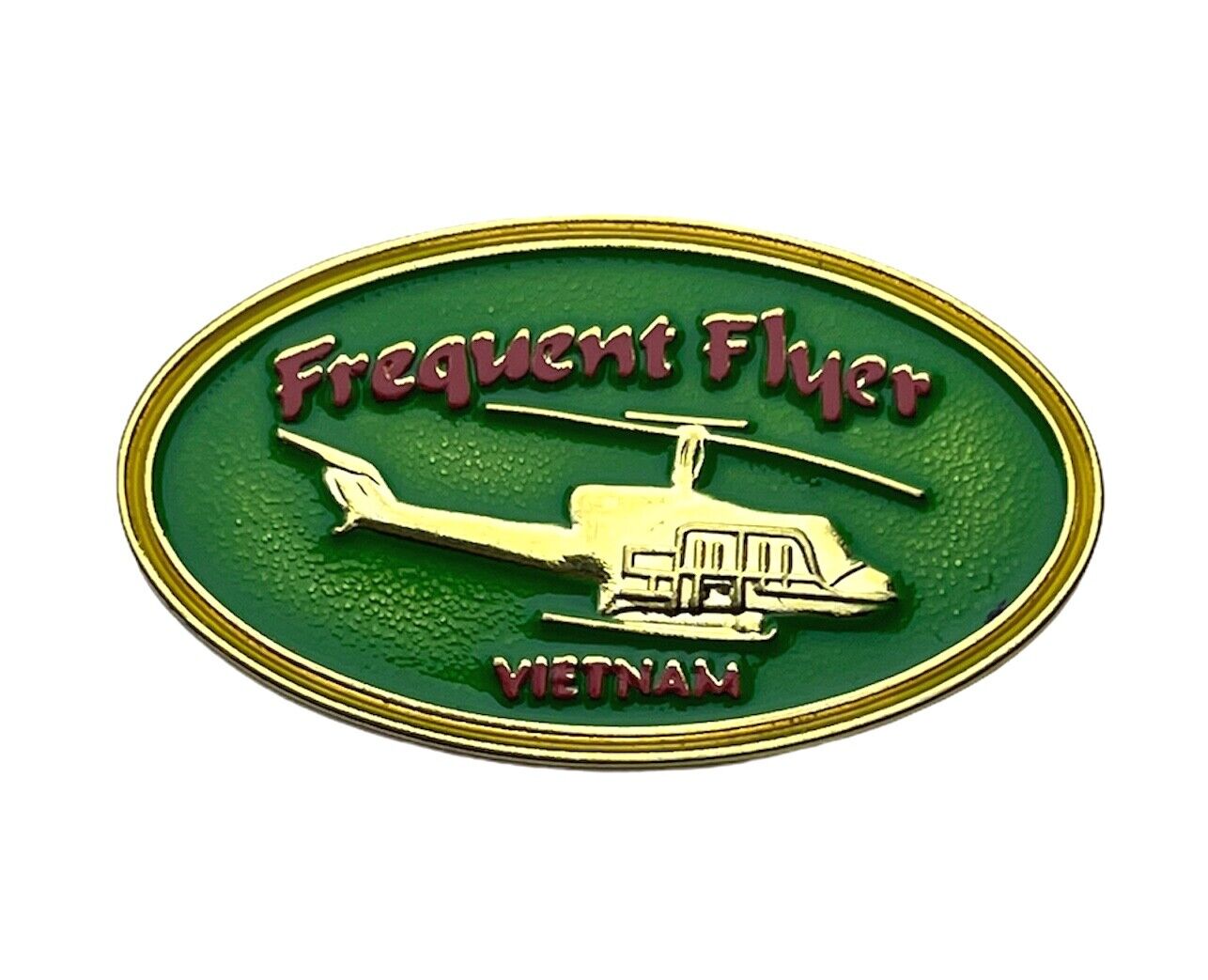 Frequent Flyer Vietnam Service Helicopter 1 inch Hat Lapel Pin H14194 F5D11TT