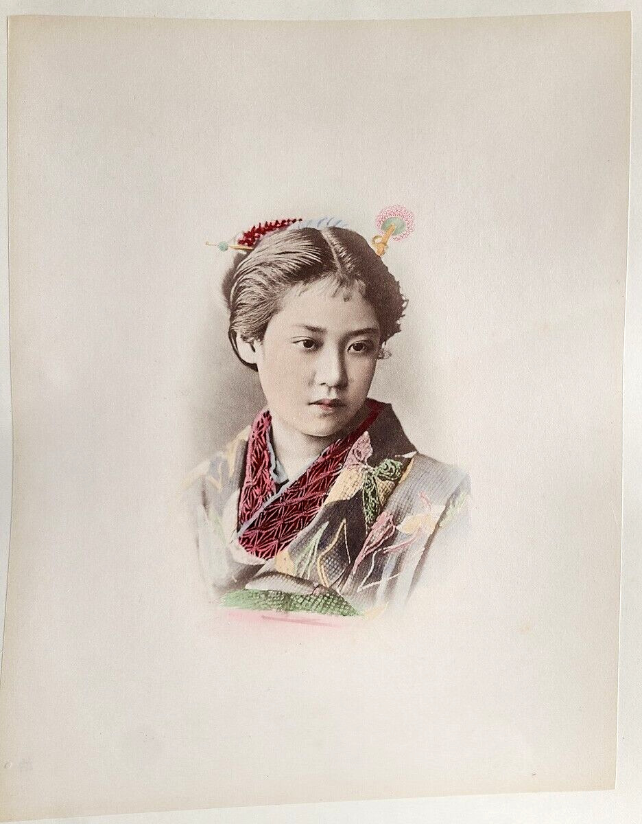 c.1880\'s PHOTO - JAPAN KIMBEI \'OFFICER\'S DAUGHTER\' EUROPEAN HAIRSTYLE