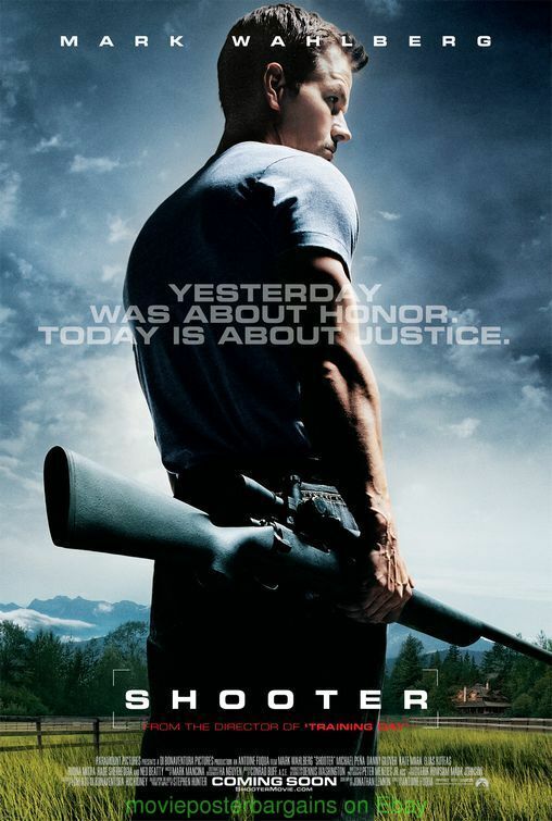 SHOOTER MOVIE POSTER Original DS 27x40 MARK WAHLBERG Point Of Impact SNIPER Film