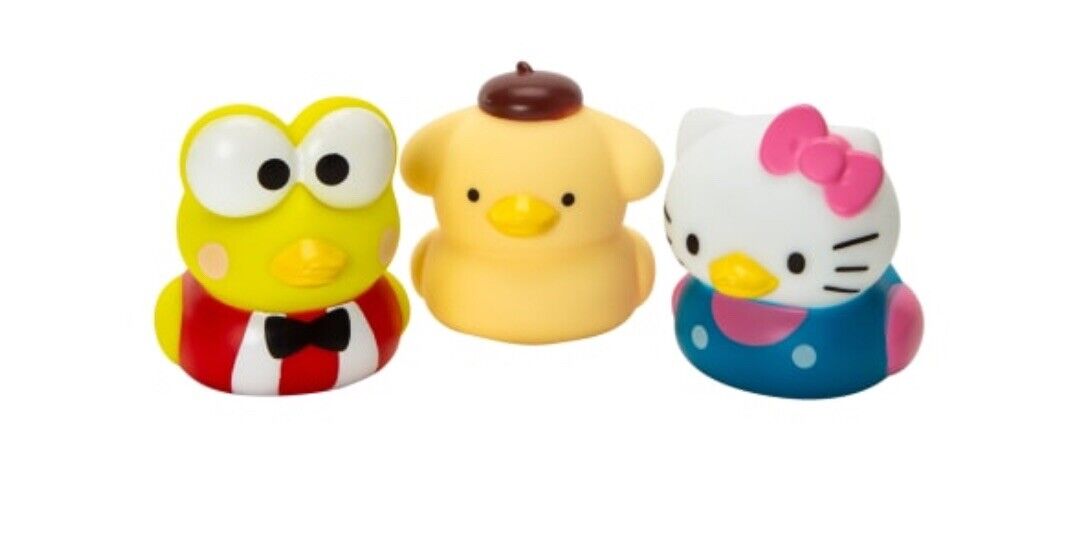 Hello Kitty And Friends Duckz Set Of 3 Rubber Ducks NEW