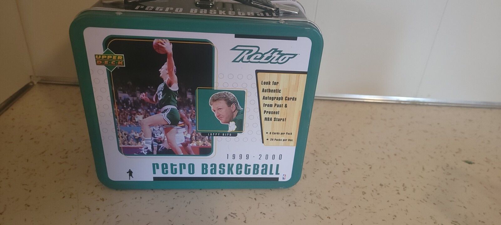Vintage Larry Bird, Michael Jordan 1999 -2000 Upper Deck Retro Lunch Box