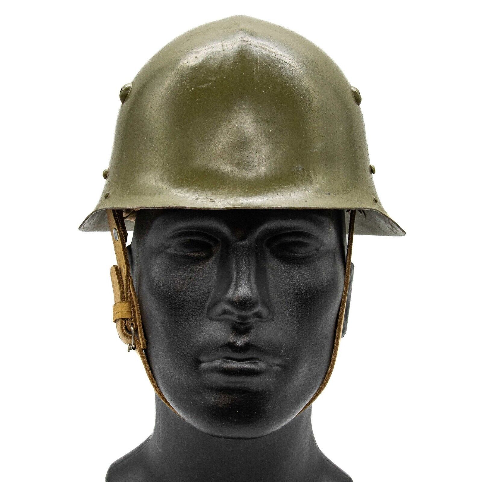 WWII Bulgarian M36/C Helmet with Liner & Chin Strap