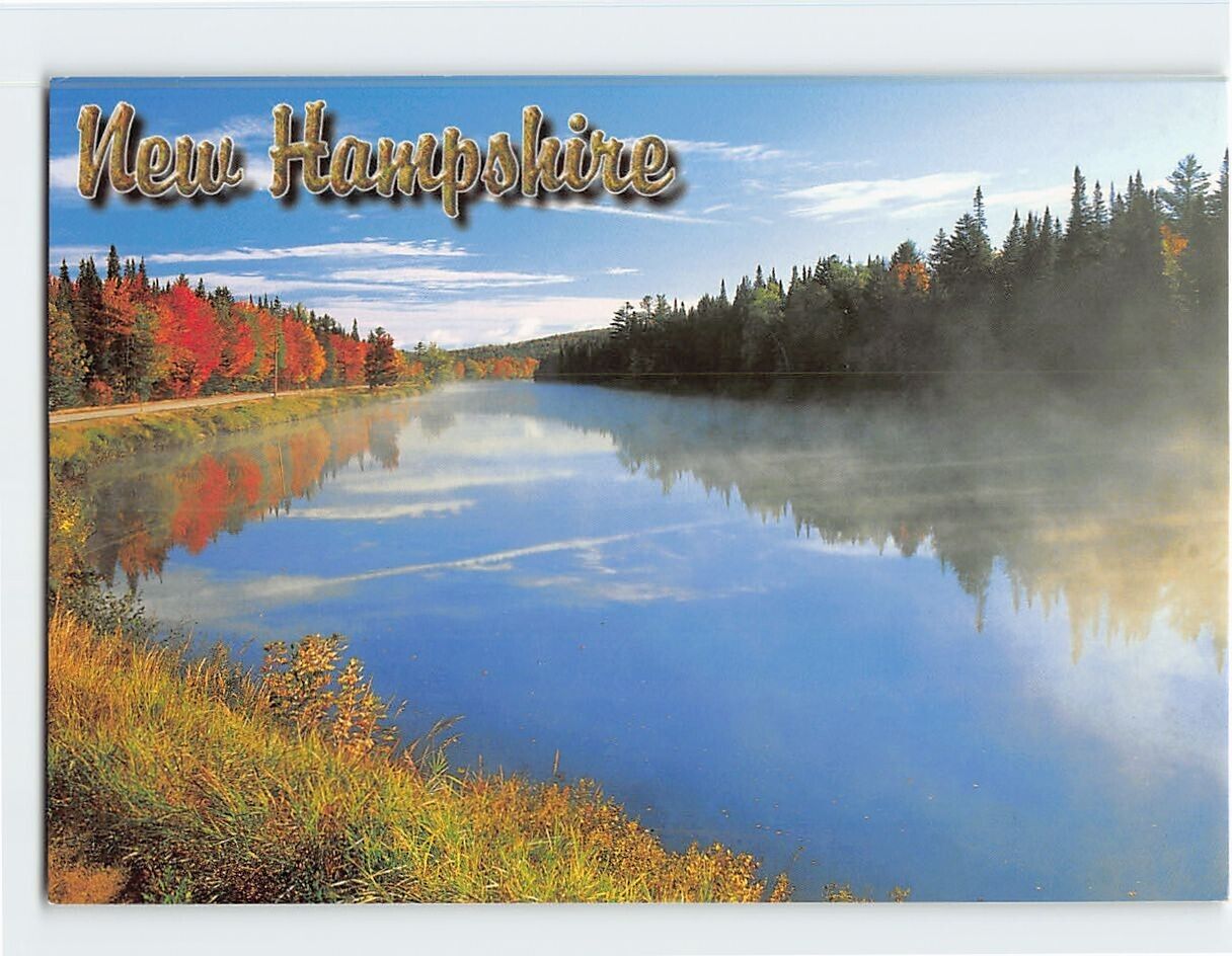 Postcard Androscoggin River along 13 Mile Woods Scenic Highway New Hampshire USA