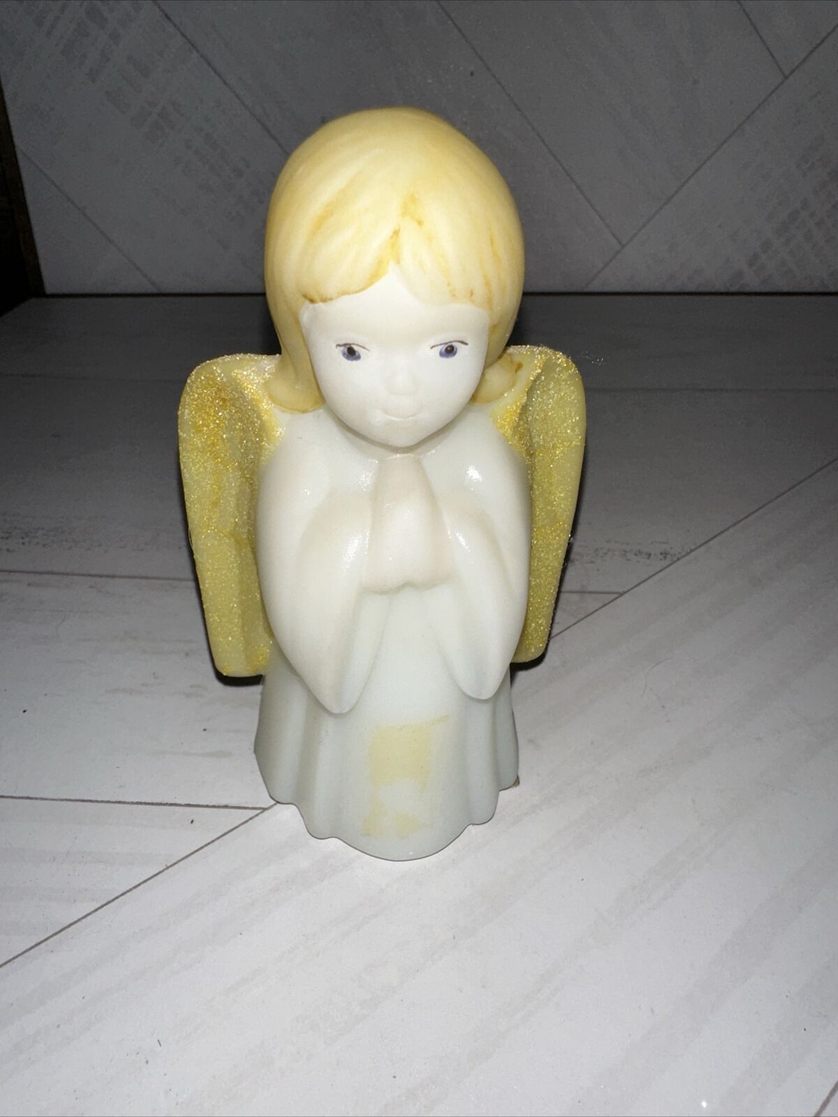 Fenton Art Glass Praying Girl Angel Figurine