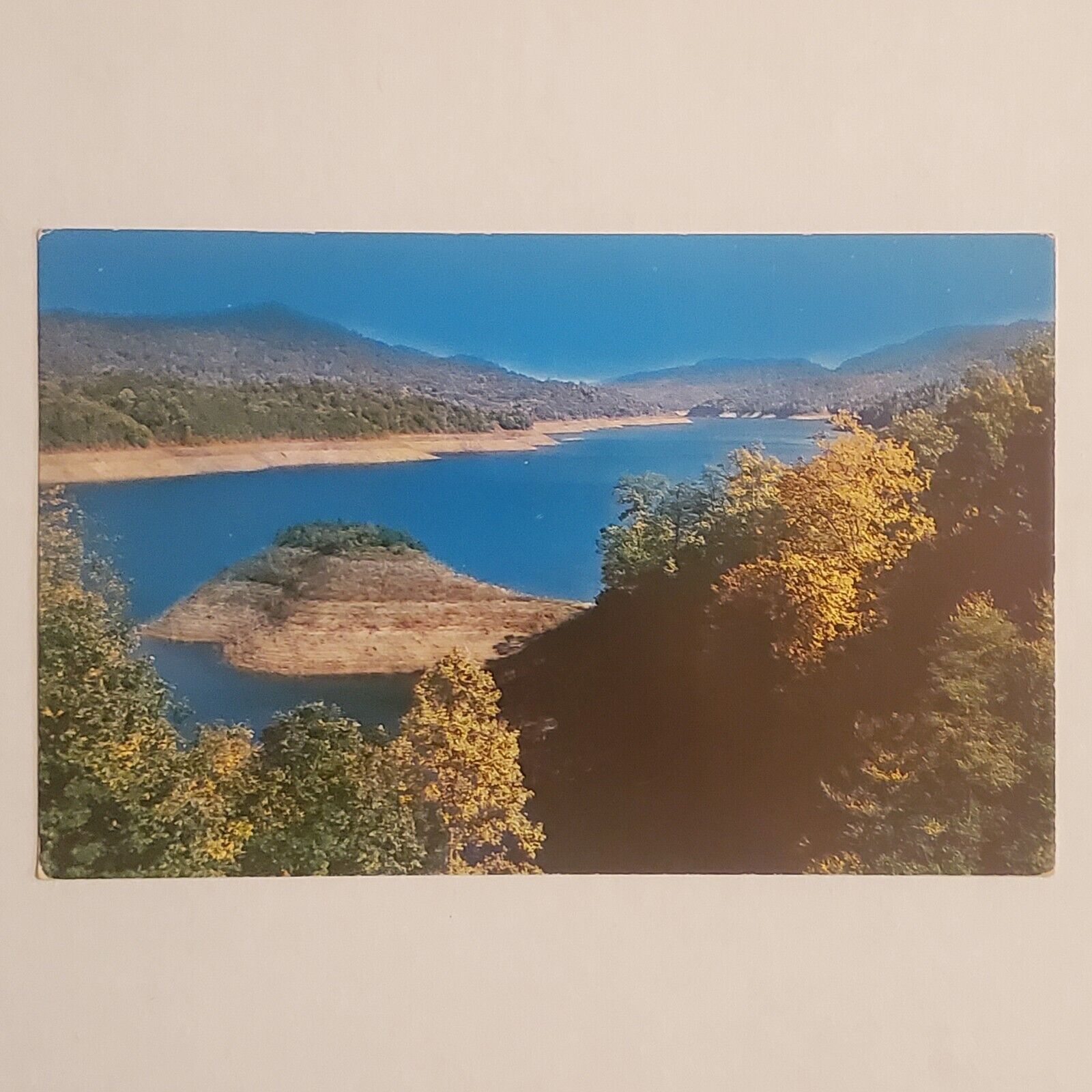 Postcard Fontana Lake, Fontana Dam, North Carolina NC Great Smokey Mountains
