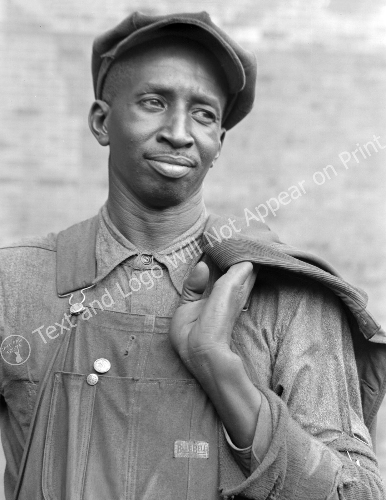 1938 African American Steel Worker, Midland, PA Old Photo 8.5\