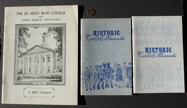 Pennsylvania Carlisle Barracks U.S. Army War College History THREE booklet set--