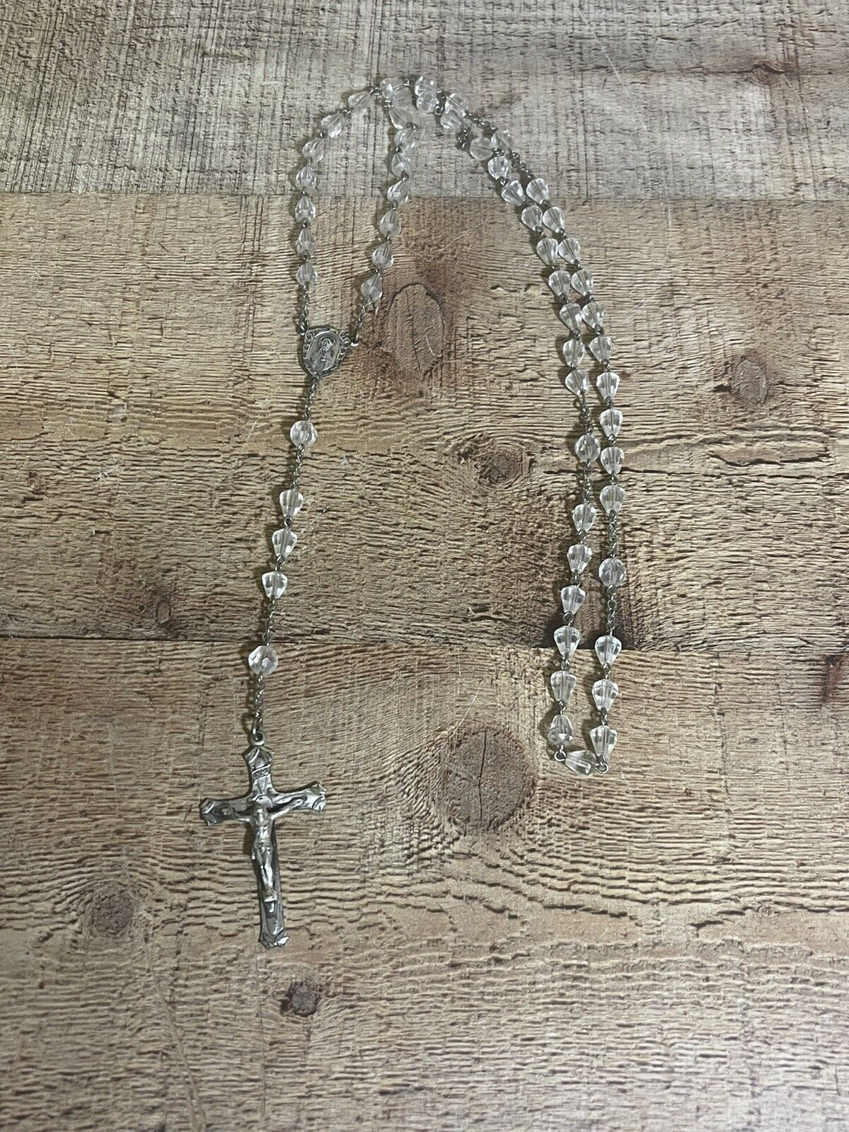 STUNNING RARE VINTAGE CATAMORE STERLING SILVER NUNS ROSARY 