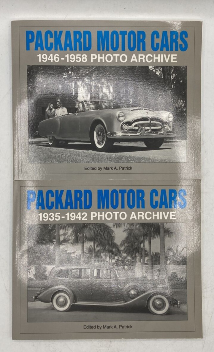 Packard Motor Cars Photo Archive Lot Of 2 Books 1935-1942 & 1946 - 1958 Patrick