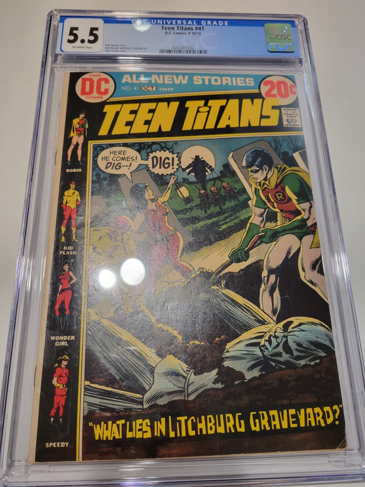 Teen Titans #41 1972 CGC 5.5 Bronze Age 20 cent cover New Frame FLASH SALE