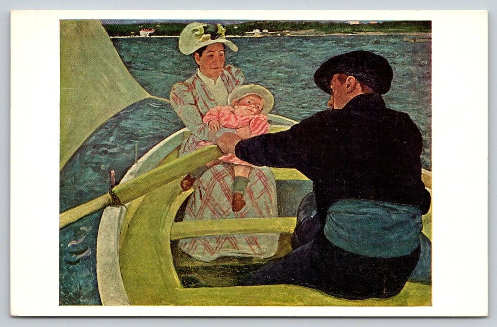 Postcard Washington D.C. National Gallery Of Art The Boating Party UNP A16