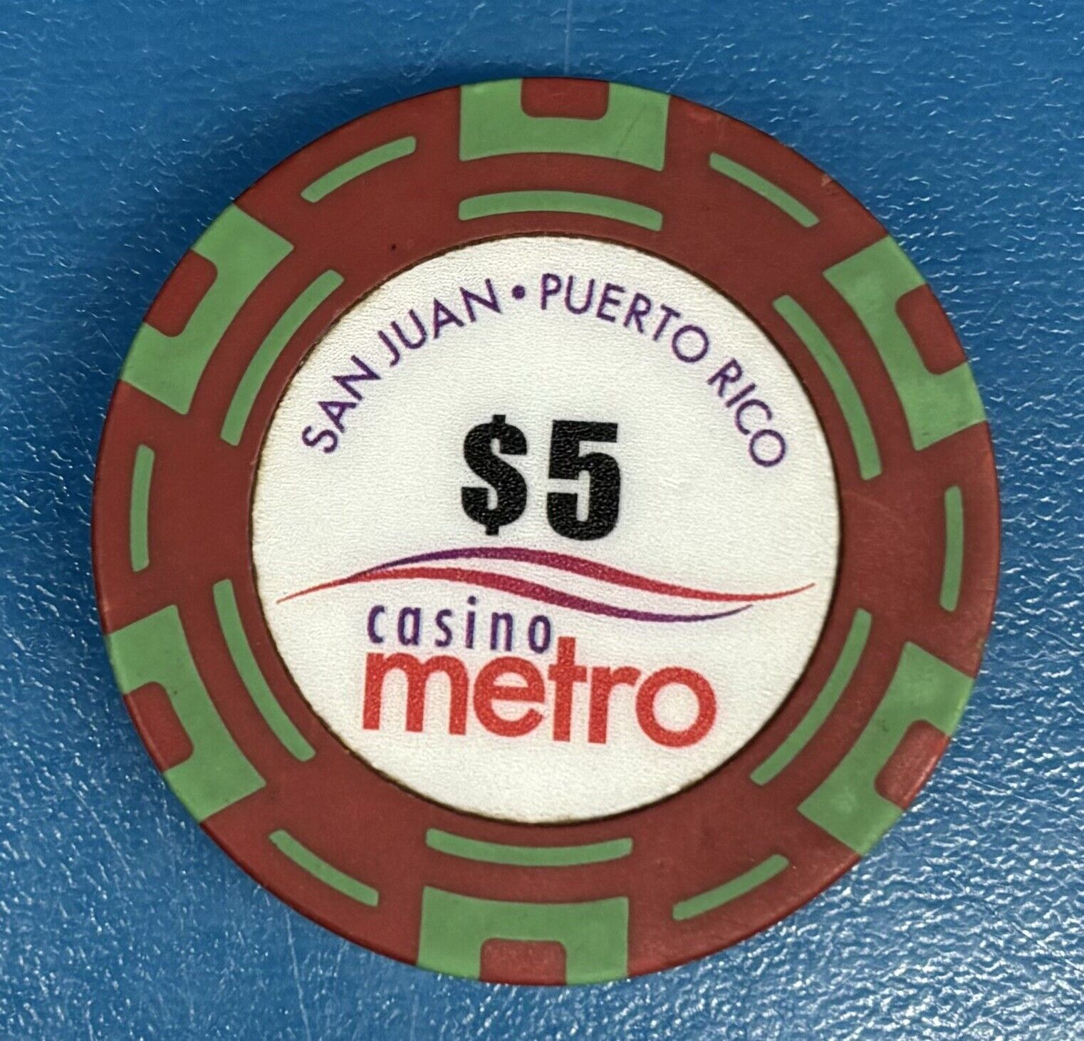 San Juan Sheraton Casino $5 Chip — Casino Metro