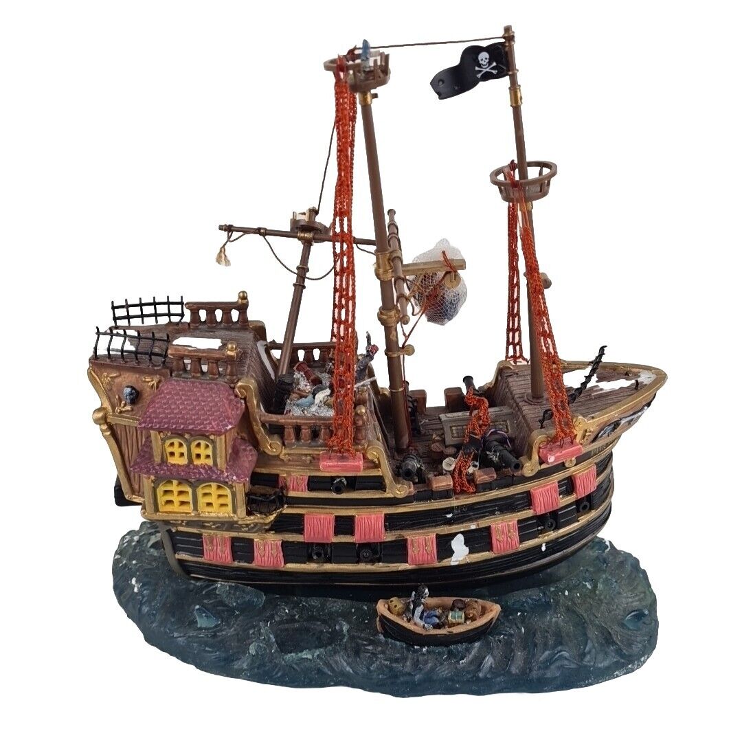 🚨 Lemax Spooky Town 65409 Le Pillager Pirate Ship Boat RETIRED ‼️Parts Only‼️
