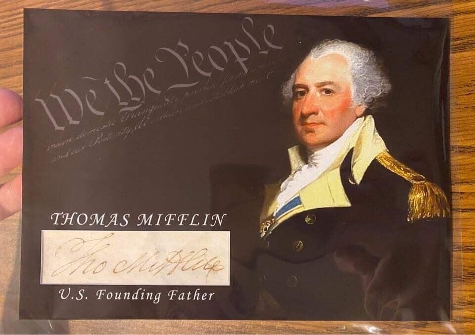 Thomas Mifflin Founding Father Autograph Signed Constitution Signer President PA