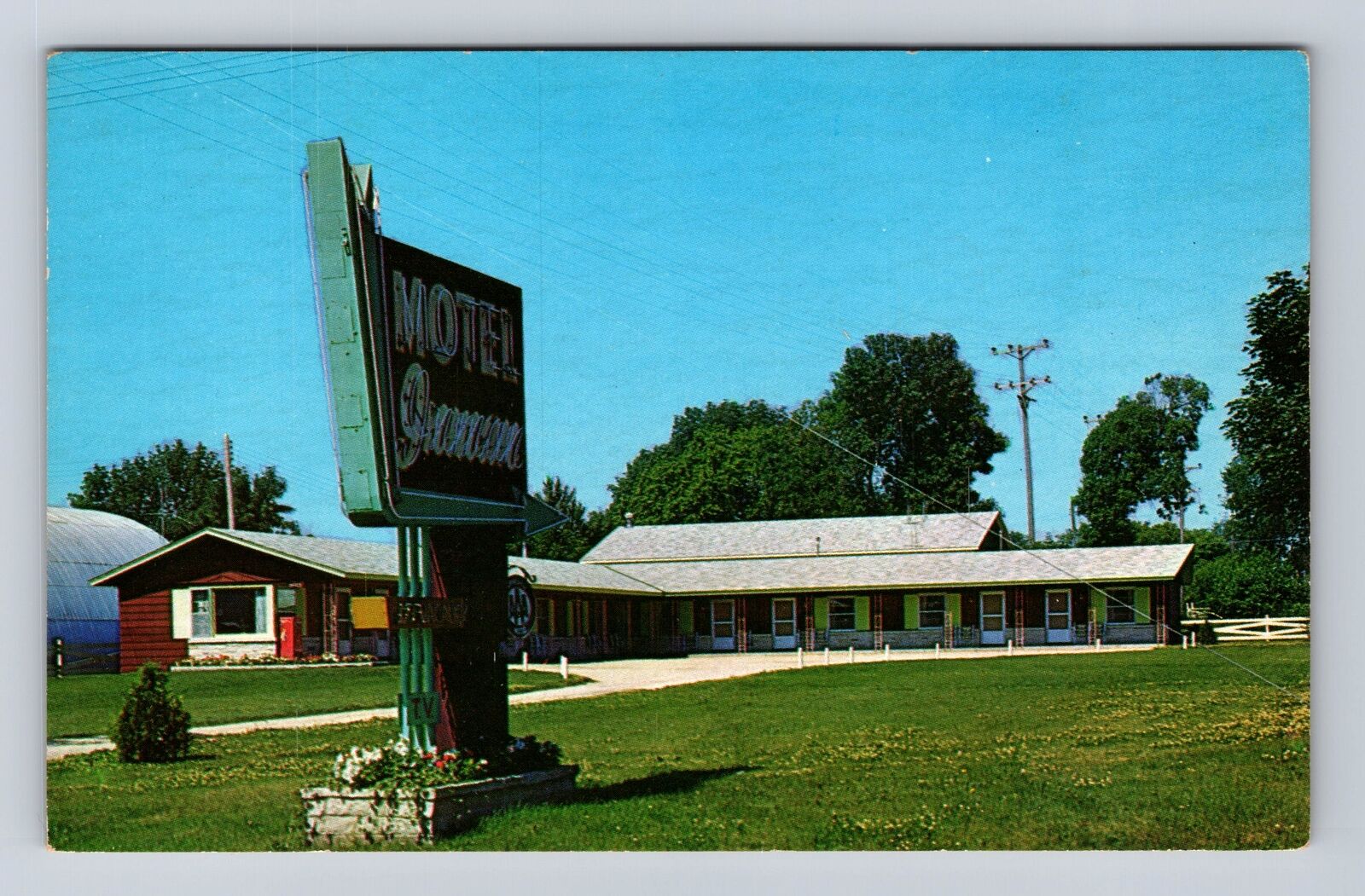 Evansville WI-Wisconsin, Motel Inman, Advertisement, Antique, Vintage Postcard