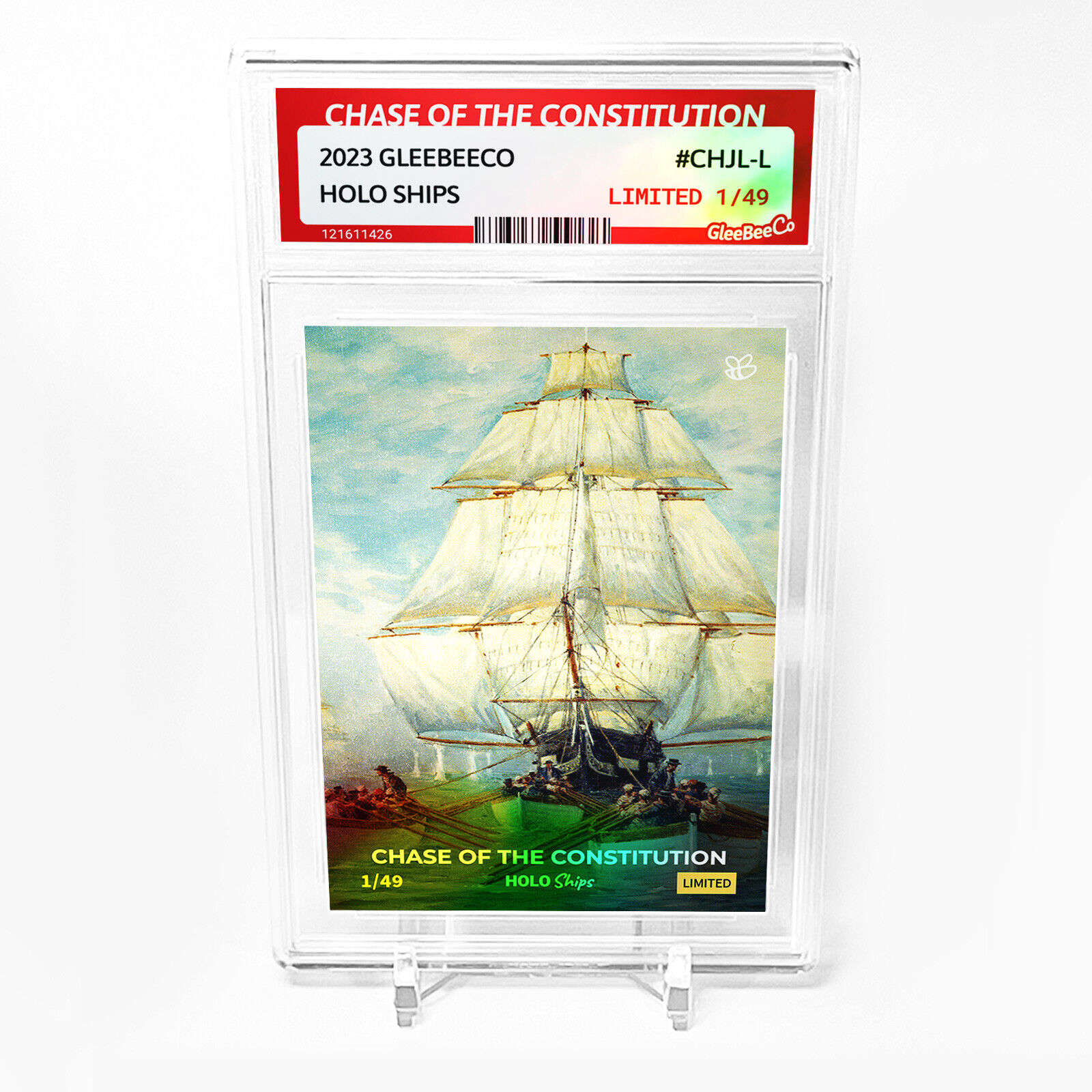 CHASE OF THE CONSTITUTION Art Card 2023 GleeBeeCo Holo Ships Slabbed #CHJL-L /49