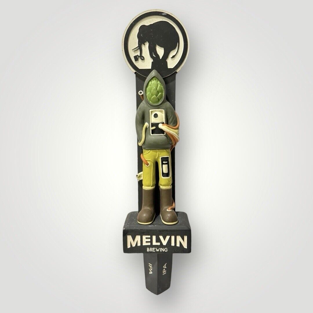 MELVIN BREWING HOPS HOSE MAN IPA BEER TAP HANDLE USED 10.25” Tall