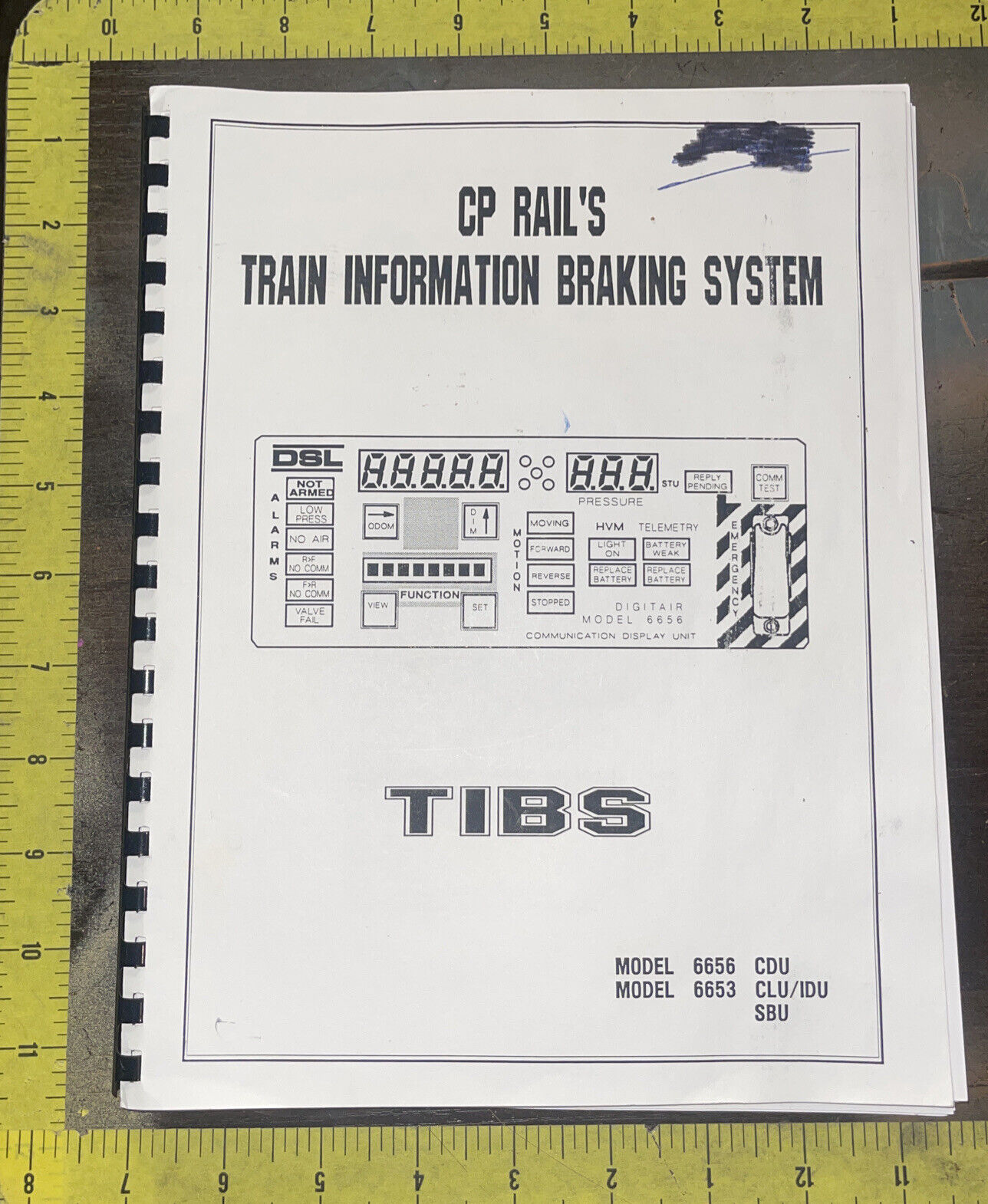 1992 CP Rail's Train Information Braking System For Models 6656,6653 Manual