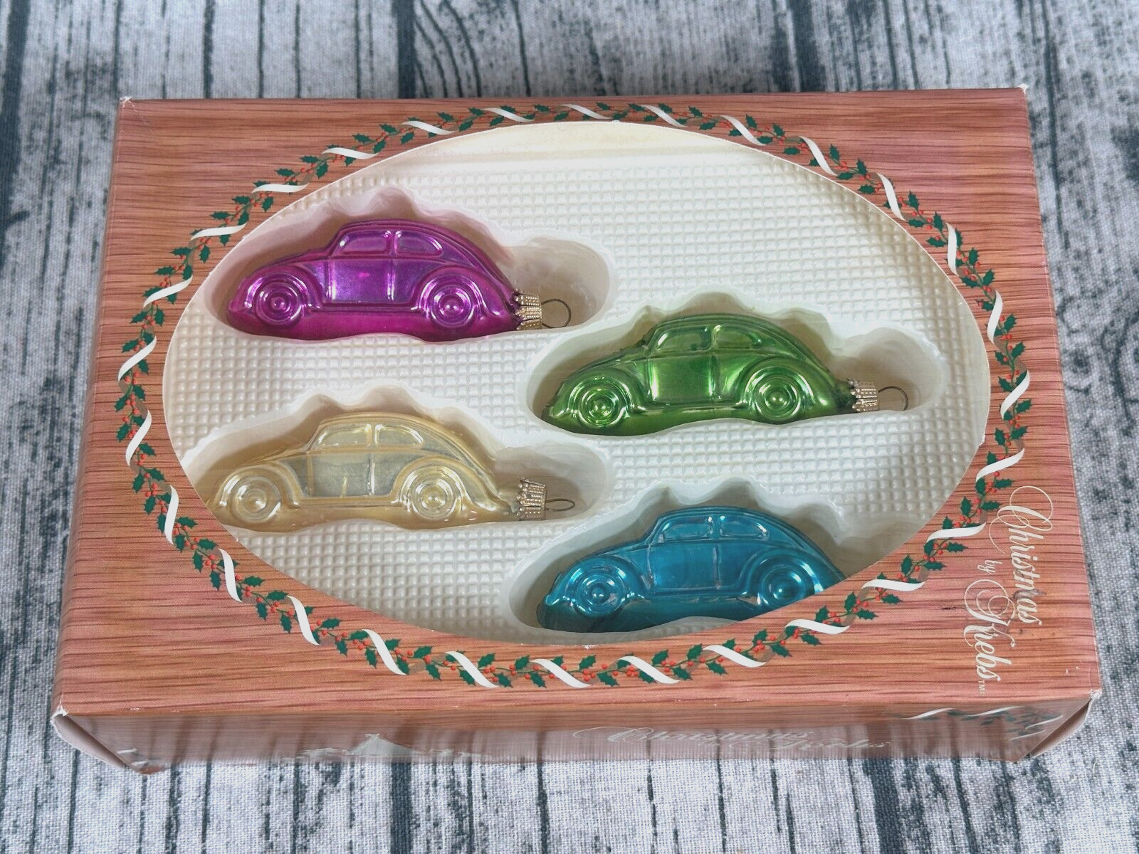 Volkswagen Beetle Christmas Ornaments Made by Christmas by Krebs