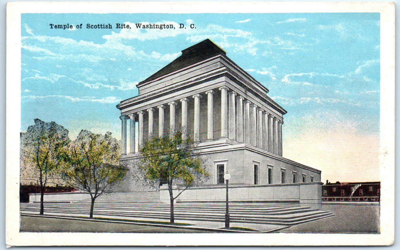 Postcard - Temple of Scottish Rite - Washington, District of Columbia