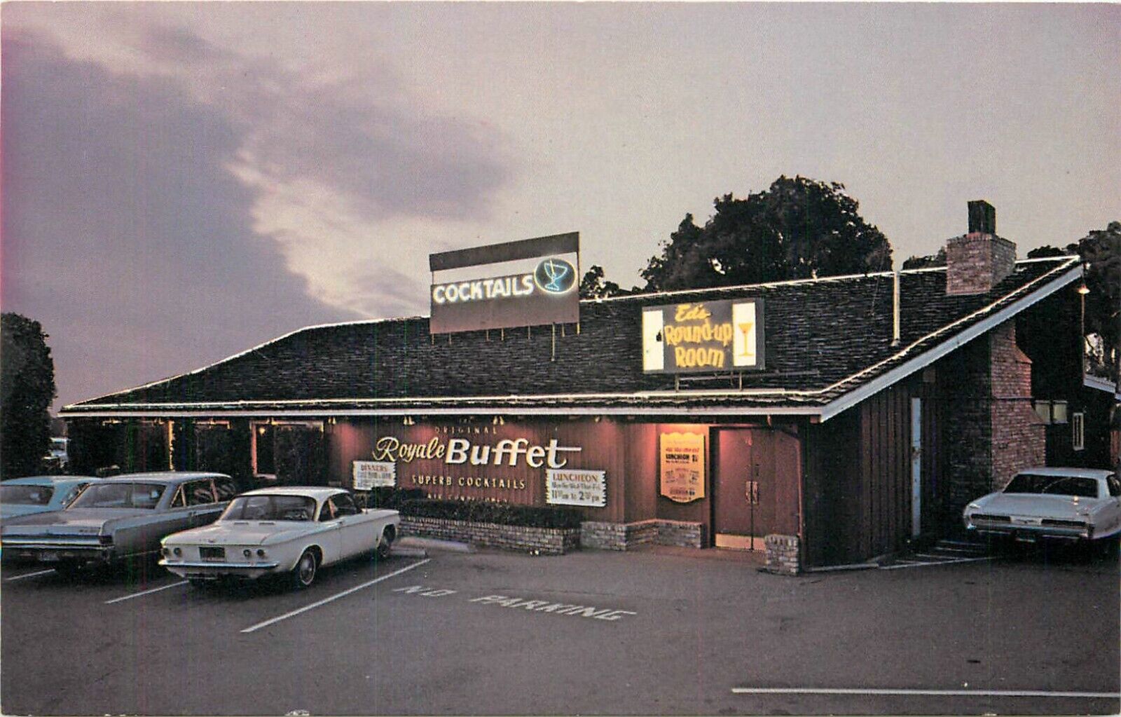 c1960s The Royal Buffet, Mountain View, California Postcard