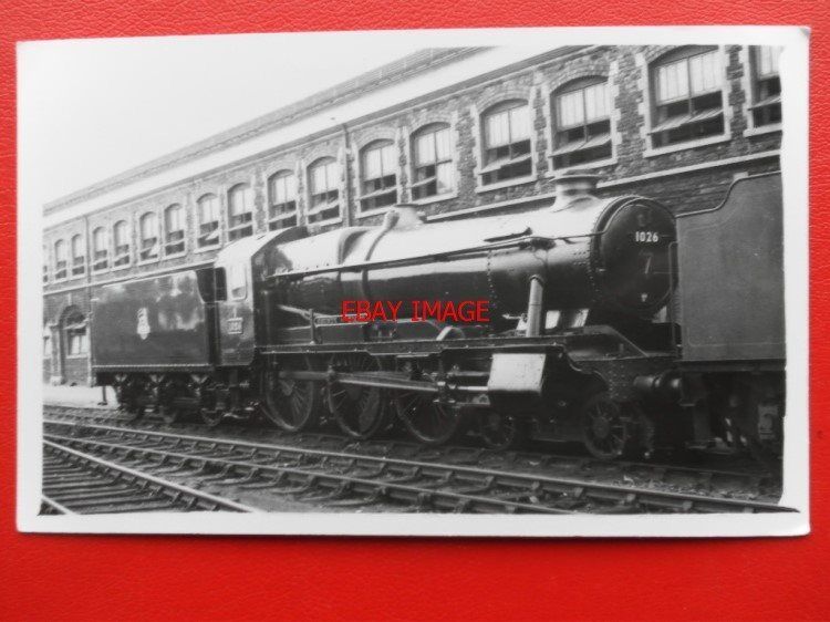 PHOTO  GWR CLASS 1000 CLASS LOCO NO 1026 COUNTY OF SALOP AT SWINDON WORKS