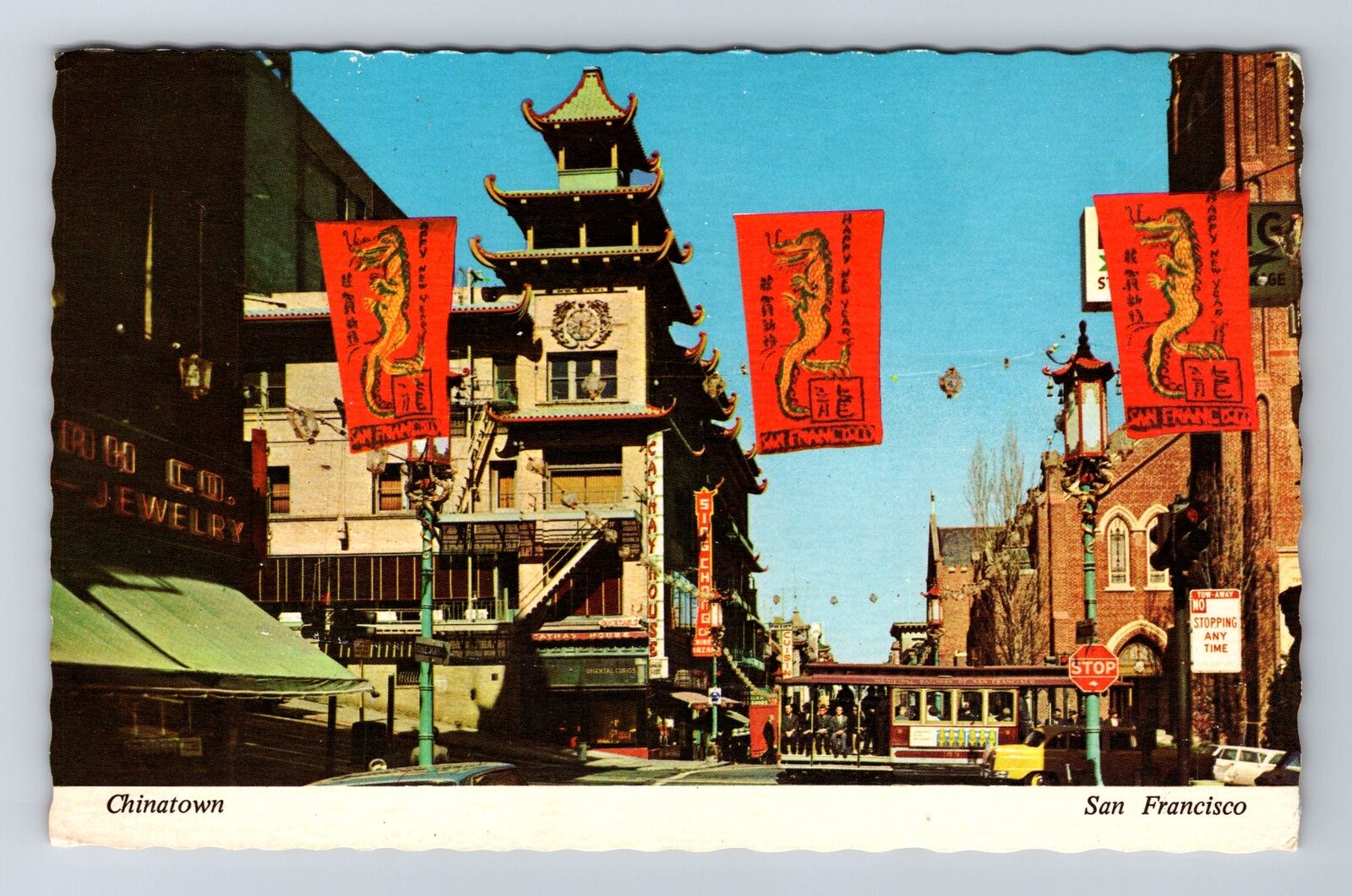 San Francisco CA-California, Chinatown, Advertisement, Antique Vintage Postcard