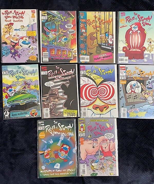 Ren and Stimpy - Lot of 10 - In Terrific Condition