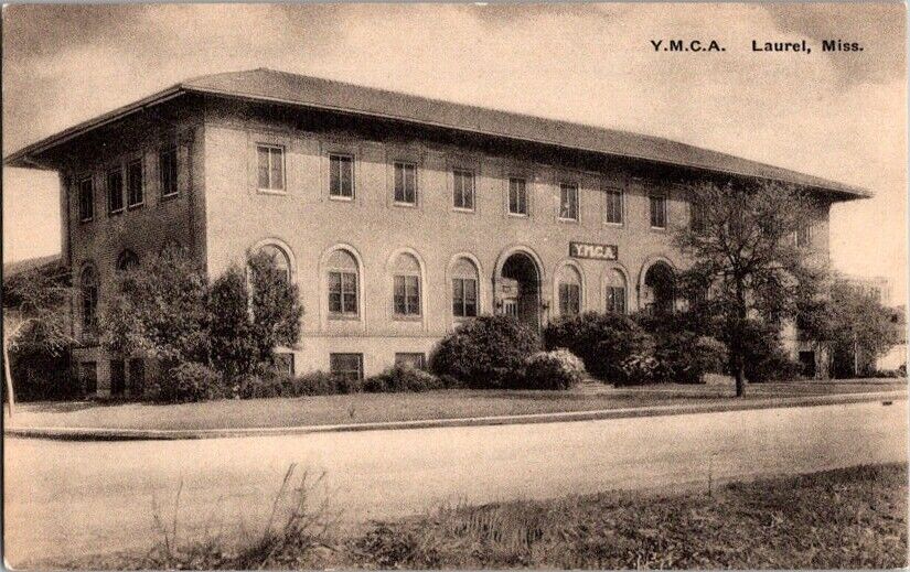 Postcard YMCA Young Men\'s Christian Association Laurel MS Mississippi      F-508