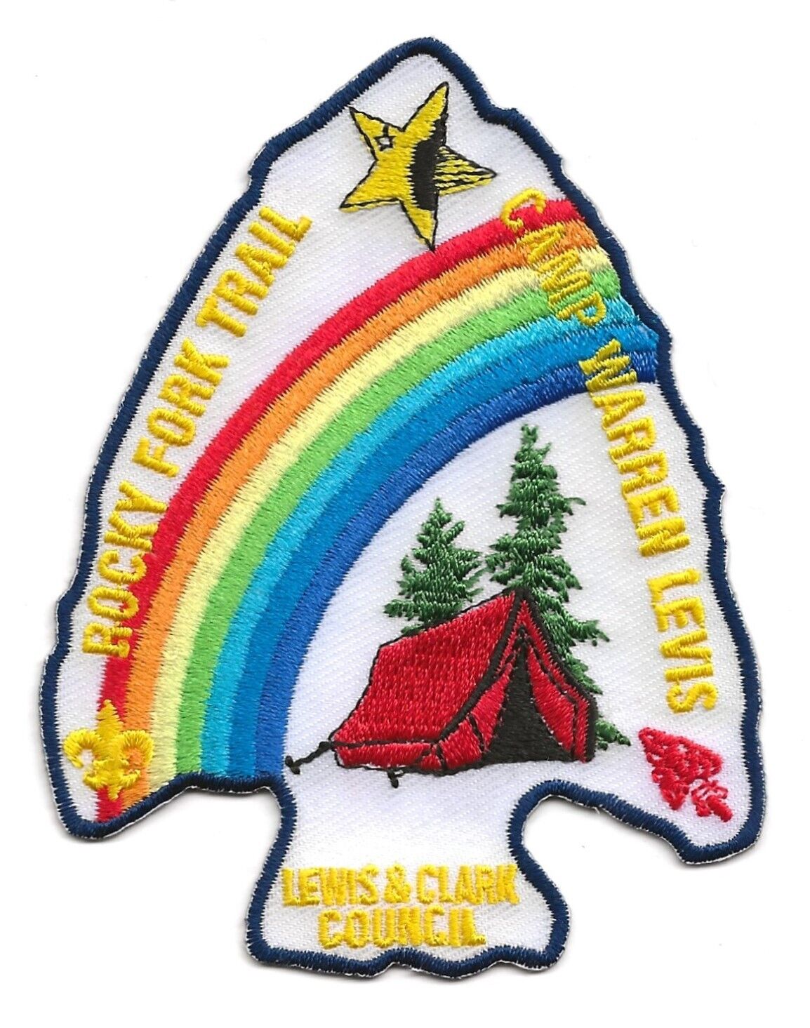 Rocky Fork Trail Camp Warren Levis Lewis & Clark Counci Boy Scout BSA Camp Patch