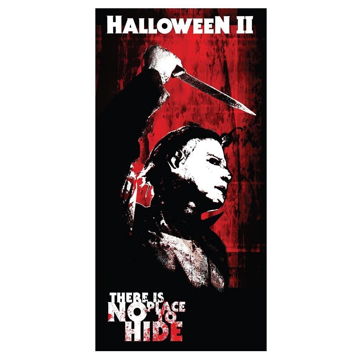 HALLOWEEN II BEACH/BATH TOWEL There\'s No Place to Hide Michael Myers 30x60 NEW