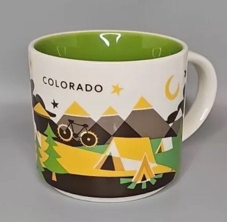 2017 Starbucks Colorado YOU ARE HERE 14oz Collector Series Coffee Mug Cup