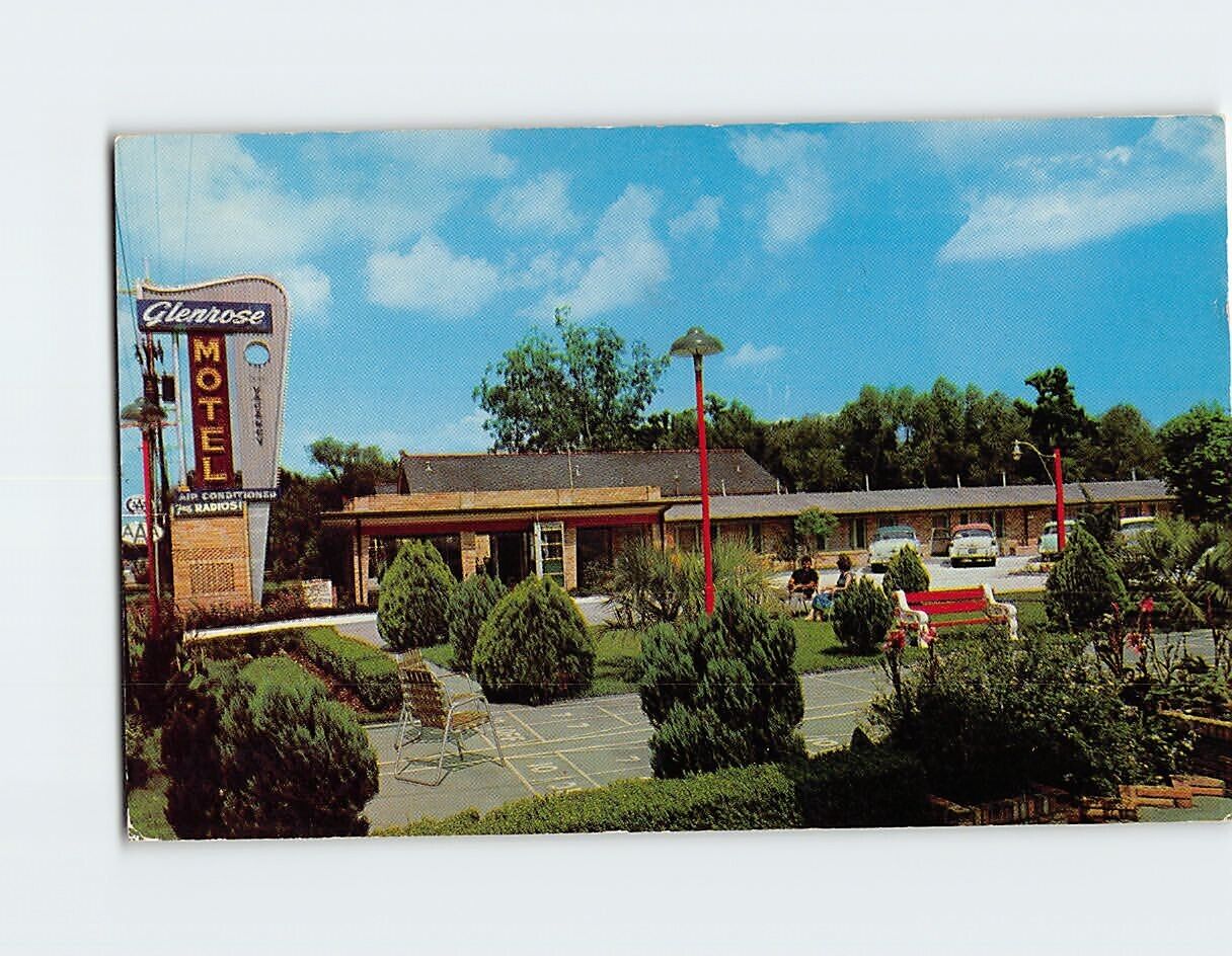 Postcard Glenrose Motel New Orleans Louisiana USA