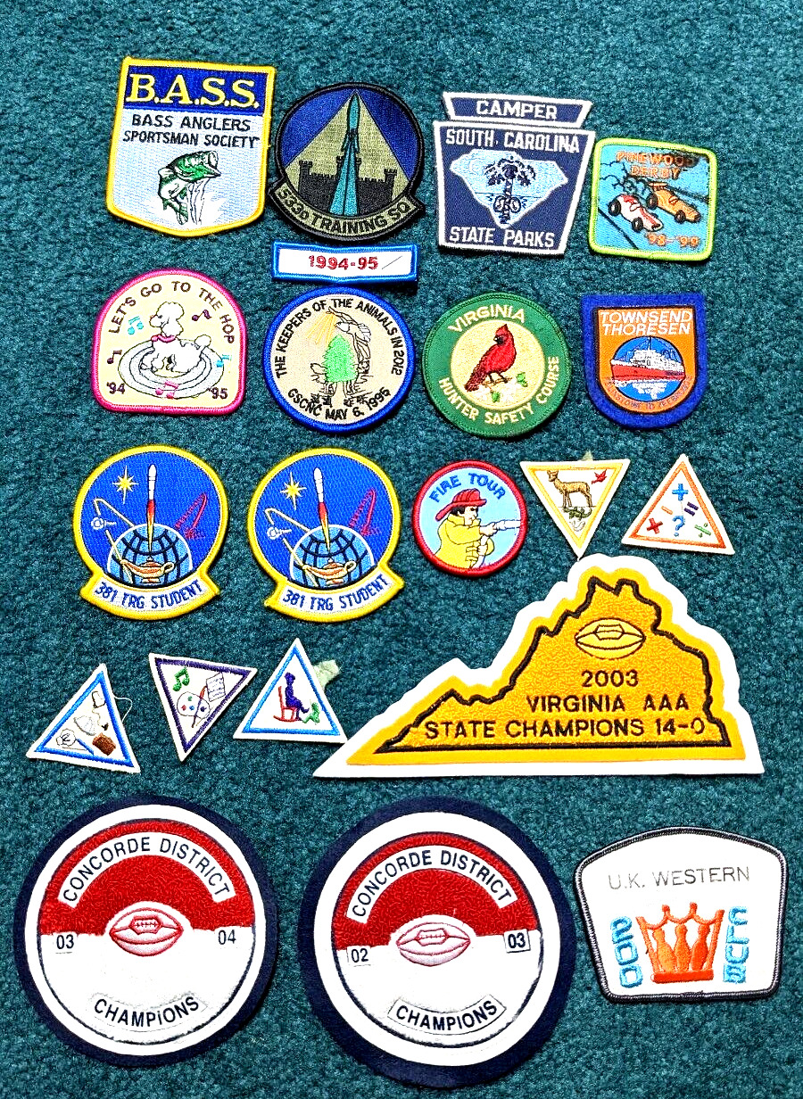 Estate Find Vintage Assorted Lot Of 21 Patches