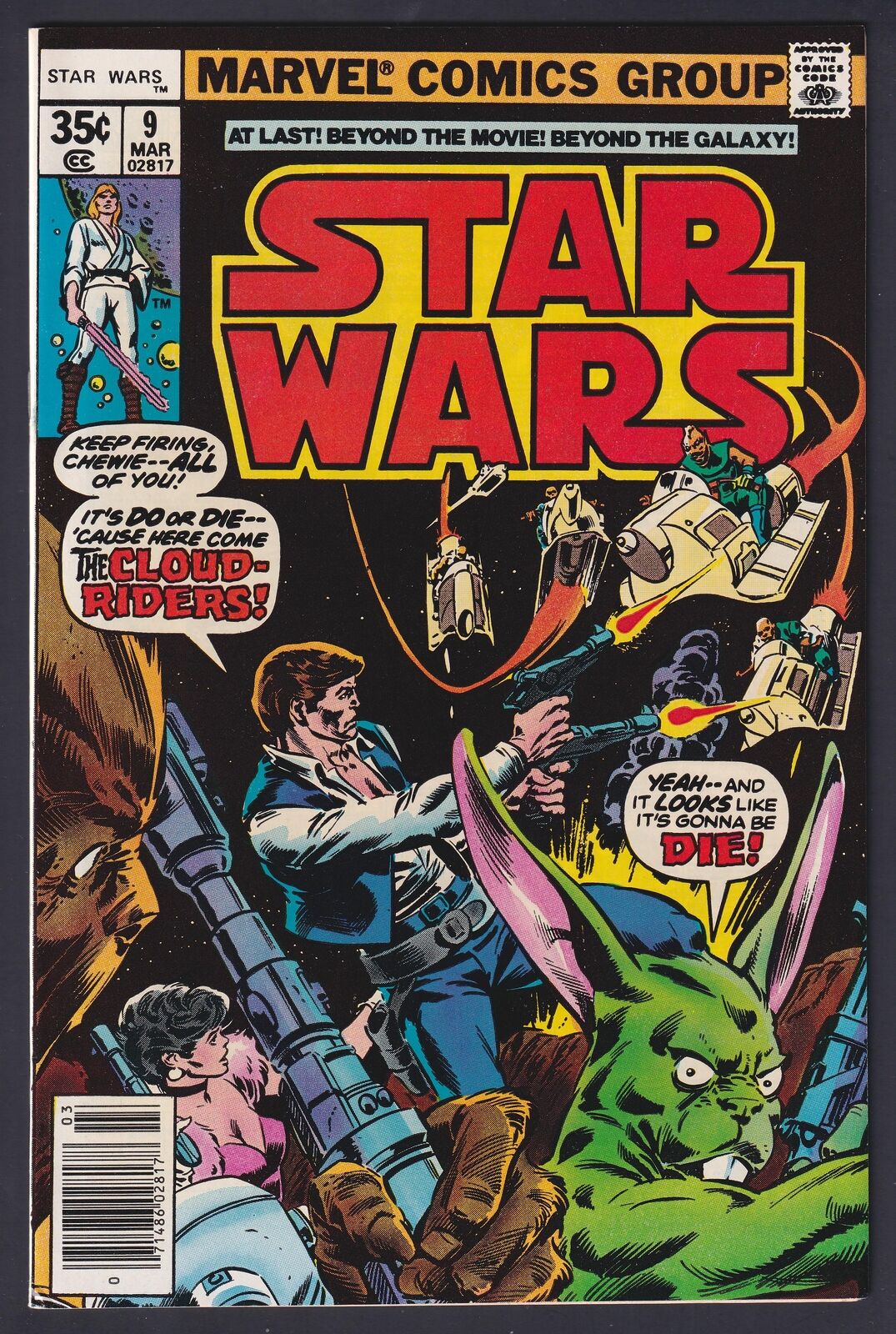 Star Wars #9 1977 Marvel 9.0 Very Fine/Near Mint comic